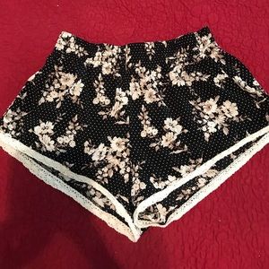 Floral Bohemian shorts